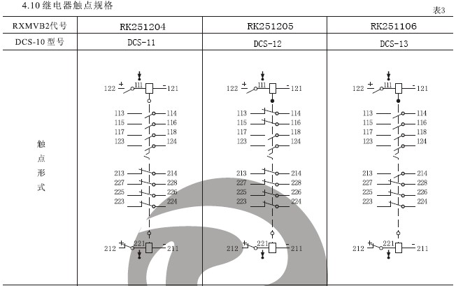 DCS-13雙位置繼電器結(jié)構(gòu)，外形尺寸及安裝開(kāi)孔圖。