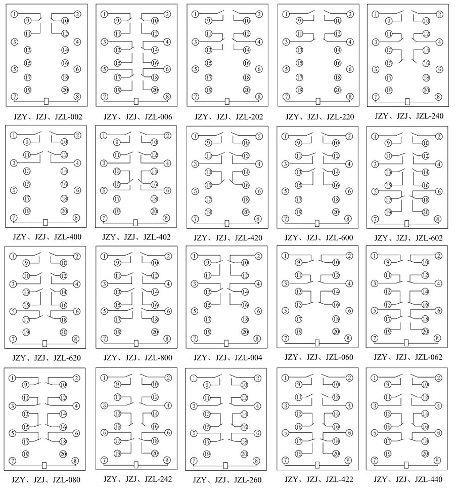JZL-062內(nèi)部接線圖